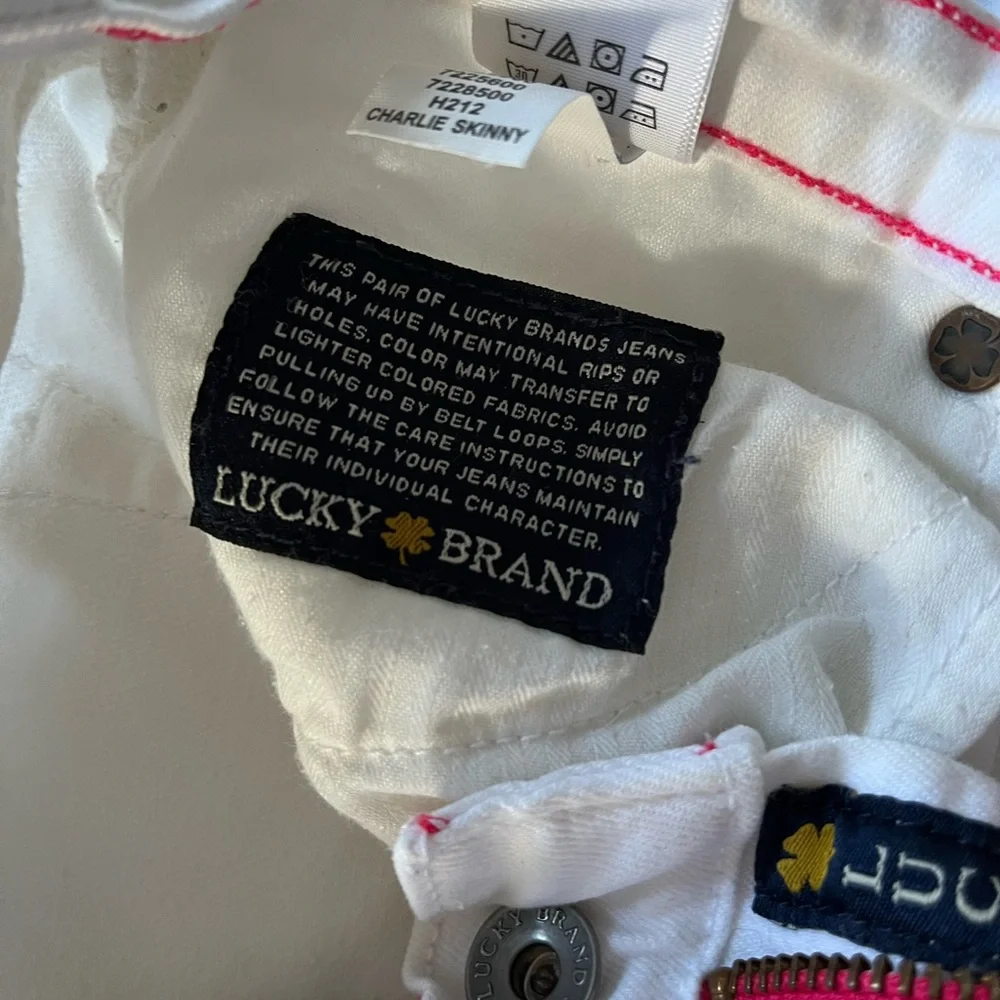 White lucky brand skinny jeans - Picture 8 of 11